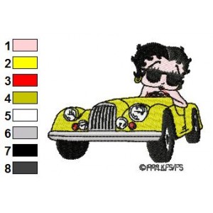Betty Boop Embroidery Design 45